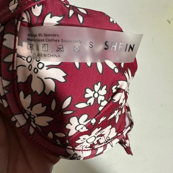 Shein Floral Bikini Top - Picture 3 of 4